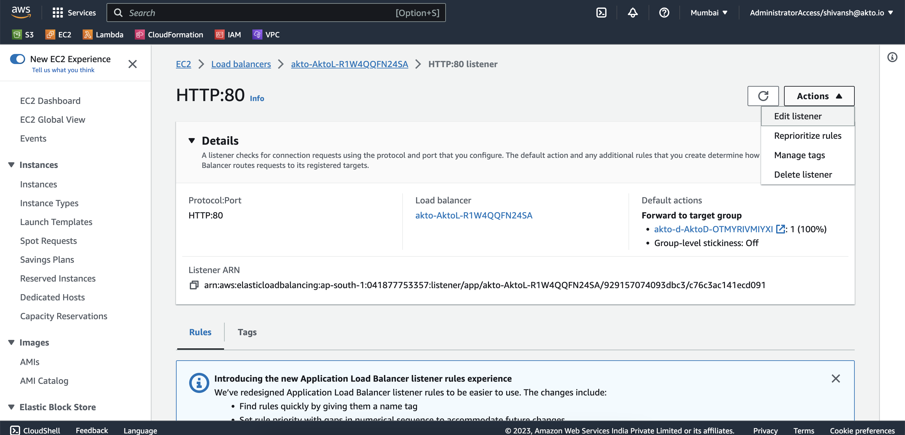 Click on edit listener